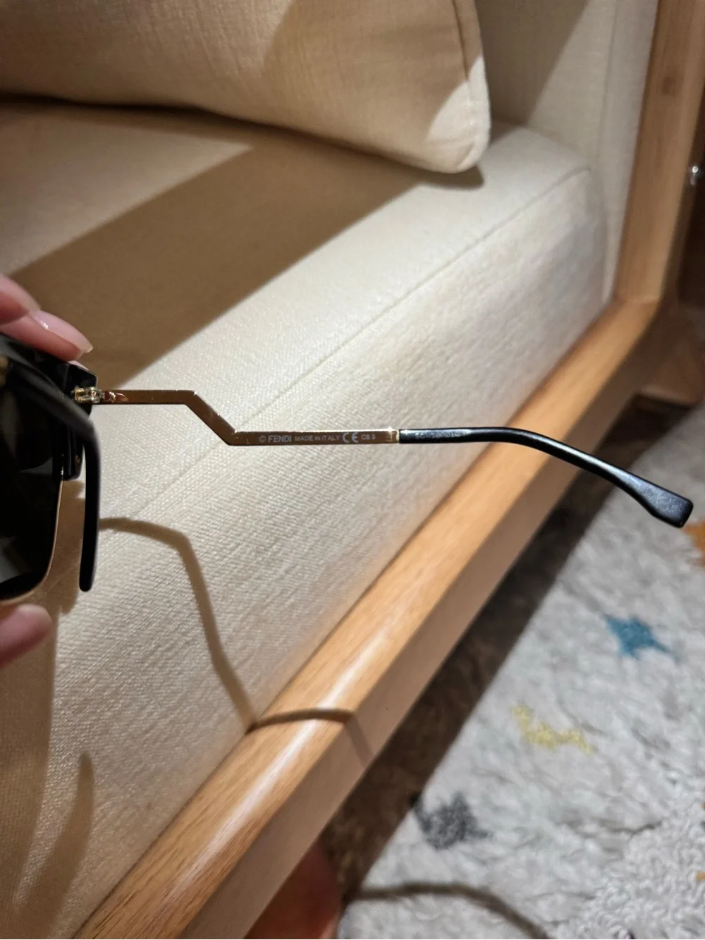 Fendi Geometric Cat Eye Sunglasses